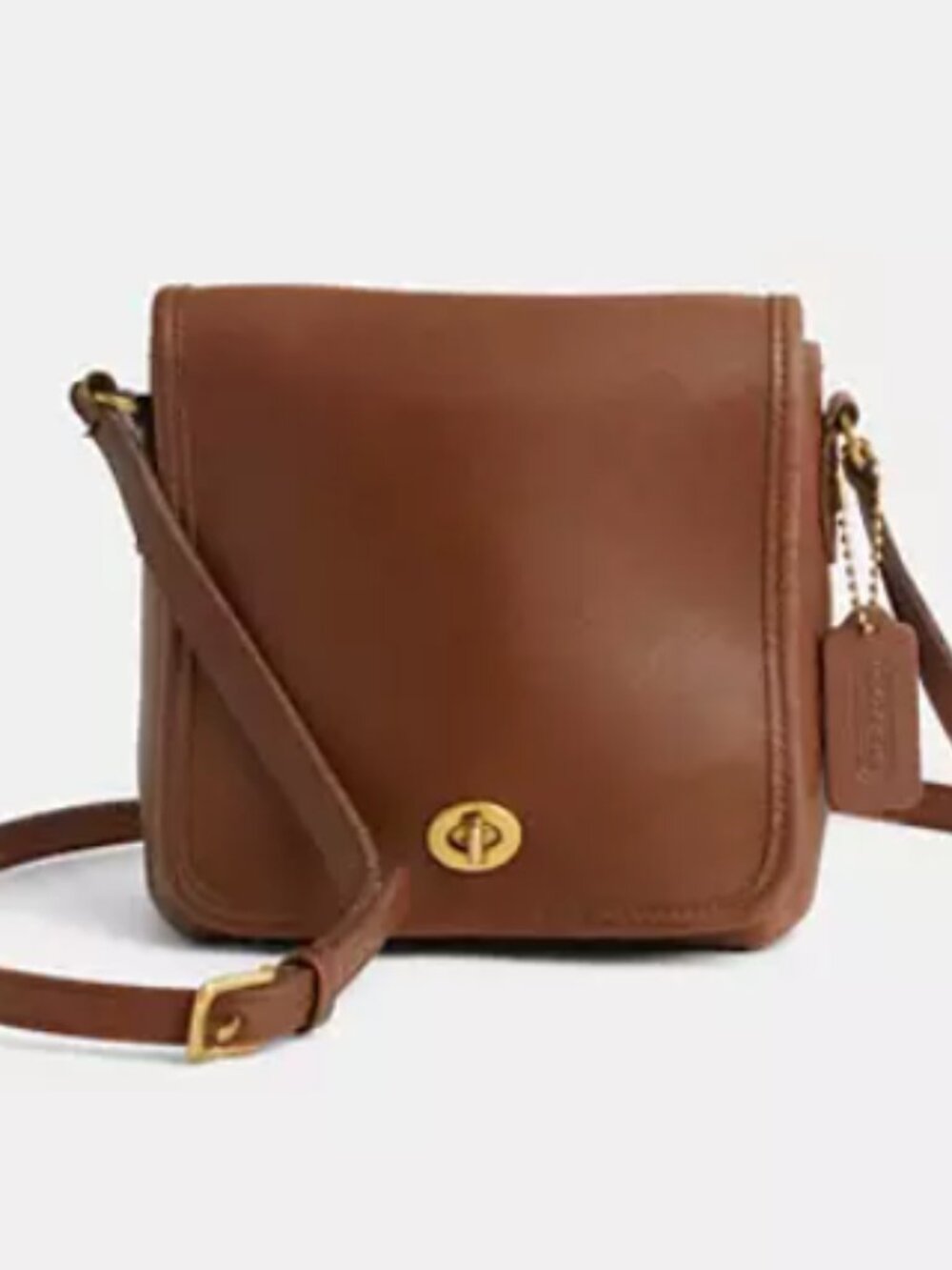 Vintage Leather Companion Flap Bag